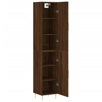 Thumbnail for Highboard Braun Eichen-Optik 34,5x34x180 cm Holzwerkstoff