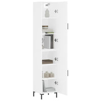 Thumbnail for Highboard Weiß 34,5x34x180 cm Holzwerkstoff
