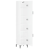 Thumbnail for Highboard Hochglanz-Weiß 34,5x34x180 cm Holzwerkstoff