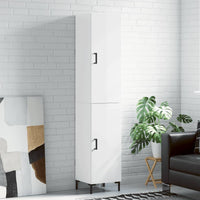 Thumbnail for Highboard Hochglanz-Weiß 34,5x34x180 cm Holzwerkstoff