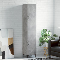 Thumbnail for Highboard Betongrau 34,5x34x180 cm Holzwerkstoff