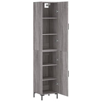 Thumbnail for Highboard Grau Sonoma 34,5x34x180 cm Holzwerkstoff