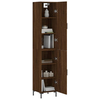Thumbnail for Highboard Braun Eichen-Optik 34,5x34x180 cm Holzwerkstoff