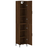 Thumbnail for Highboard Braun Eichen-Optik 34,5x34x180 cm Holzwerkstoff