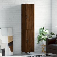 Thumbnail for Highboard Braun Eichen-Optik 34,5x34x180 cm Holzwerkstoff