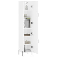 Thumbnail for Highboard Weiß 34,5x34x180 cm Holzwerkstoff