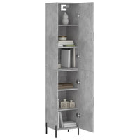 Thumbnail for Highboard Betongrau 34,5x34x180 cm Holzwerkstoff