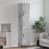 Thumbnail for Highboard Betongrau 34,5x34x180 cm Holzwerkstoff