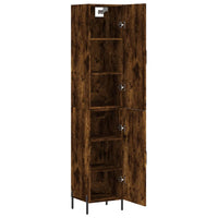 Thumbnail for Highboard Räuchereiche 34,5x34x180 cm Holzwerkstoff