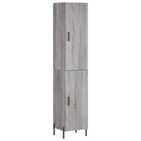 Thumbnail for Highboard Grau Sonoma 34,5x34x180 cm Holzwerkstoff