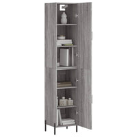 Thumbnail for Highboard Grau Sonoma 34,5x34x180 cm Holzwerkstoff