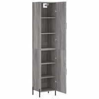 Thumbnail for Highboard Grau Sonoma 34,5x34x180 cm Holzwerkstoff