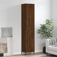 Thumbnail for Highboard Braun Eichen-Optik 34,5x34x180 cm Holzwerkstoff