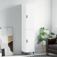 Thumbnail for Highboard Weiß 34,5x34x180 cm Holzwerkstoff