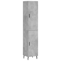 Thumbnail for Highboard Betongrau 34,5x34x180 cm Holzwerkstoff
