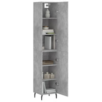 Thumbnail for Highboard Betongrau 34,5x34x180 cm Holzwerkstoff