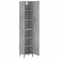 Thumbnail for Highboard Betongrau 34,5x34x180 cm Holzwerkstoff