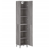 Thumbnail for Highboard Grau Sonoma 34,5x34x180 cm Holzwerkstoff