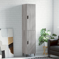 Thumbnail for Highboard Grau Sonoma 34,5x34x180 cm Holzwerkstoff