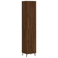 Thumbnail for Highboard Braun Eichen-Optik 34,5x34x180 cm Holzwerkstoff