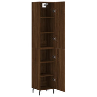 Thumbnail for Highboard Braun Eichen-Optik 34,5x34x180 cm Holzwerkstoff