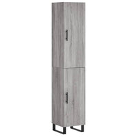 Thumbnail for Highboard Grau Sonoma 34,5x34x180 cm Holzwerkstoff
