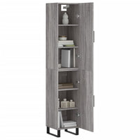 Thumbnail for Highboard Grau Sonoma 34,5x34x180 cm Holzwerkstoff
