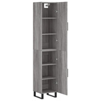 Thumbnail for Highboard Grau Sonoma 34,5x34x180 cm Holzwerkstoff