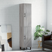 Thumbnail for Highboard Grau Sonoma 34,5x34x180 cm Holzwerkstoff