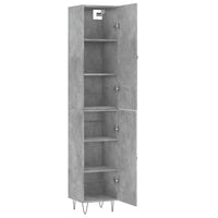 Thumbnail for Highboard Betongrau 34,5x34x180 cm Holzwerkstoff