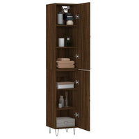 Thumbnail for Highboard Braun Eichen-Optik 34,5x34x180 cm Holzwerkstoff