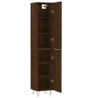 Thumbnail for Highboard Braun Eichen-Optik 34,5x34x180 cm Holzwerkstoff