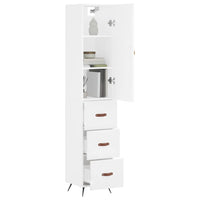 Thumbnail for Highboard Weiß 34,5x34x180 cm Holzwerkstoff