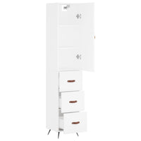 Thumbnail for Highboard Weiß 34,5x34x180 cm Holzwerkstoff