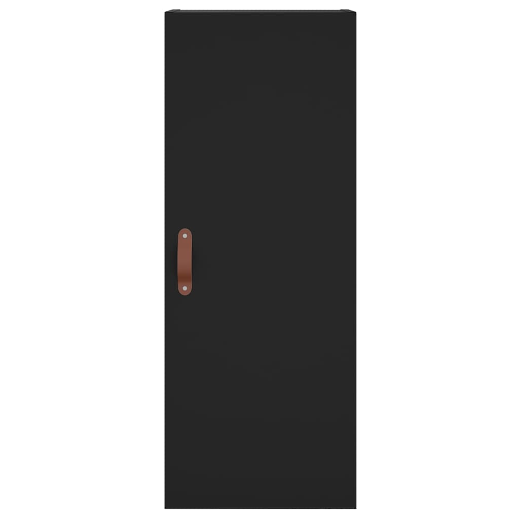 Highboard Schwarz 34,5x34x180 cm Holzwerkstoff