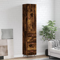Thumbnail for Highboard Räuchereiche 34,5x34x180 cm Holzwerkstoff