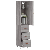 Thumbnail for Highboard Grau Sonoma 34,5x34x180 cm Holzwerkstoff