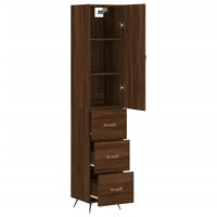 Thumbnail for Highboard Braun Eichen-Optik 34,5x34x180 cm Holzwerkstoff