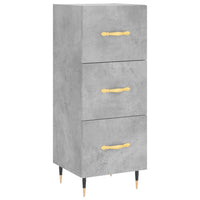 Thumbnail for Highboard Betongrau 34,5x34x180 cm Holzwerkstoff