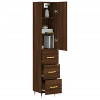 Thumbnail for Highboard Braun Eichen-Optik 34,5x34x180 cm Holzwerkstoff