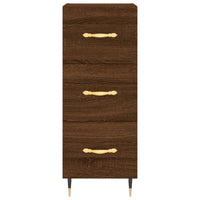 Thumbnail for Highboard Braun Eichen-Optik 34,5x34x180 cm Holzwerkstoff