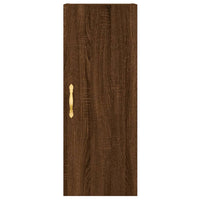 Thumbnail for Highboard Braun Eichen-Optik 34,5x34x180 cm Holzwerkstoff