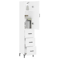 Thumbnail for Highboard Weiß 34,5x34x180 cm Holzwerkstoff
