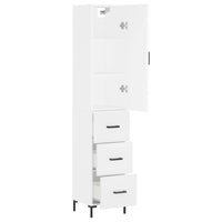 Thumbnail for Highboard Weiß 34,5x34x180 cm Holzwerkstoff