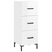 Thumbnail for Highboard Hochglanz-Weiß 34,5x34x180 cm Holzwerkstoff