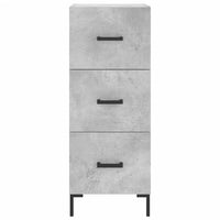 Thumbnail for Highboard Betongrau 34,5x34x180 cm Holzwerkstoff