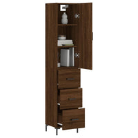 Thumbnail for Highboard Braun Eichen-Optik 34,5x34x180 cm Holzwerkstoff