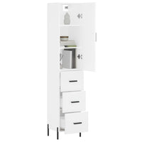 Thumbnail for Highboard Weiß 34,5x34x180 cm Holzwerkstoff