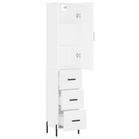 Thumbnail for Highboard Weiß 34,5x34x180 cm Holzwerkstoff