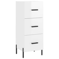 Thumbnail for Highboard Hochglanz-Weiß 34,5x34x180 cm Holzwerkstoff